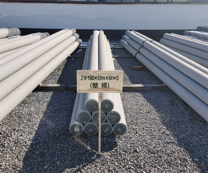 石嘴山190×12米钢筋混凝土水泥电线杆